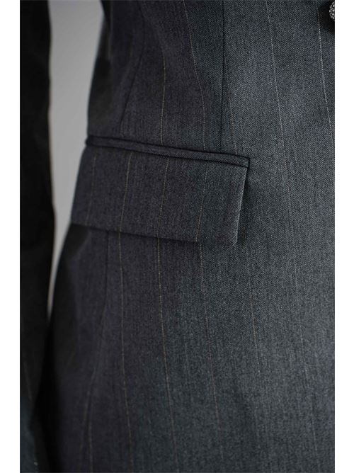 Giacca gessato in lurex Twenty Fourhaitch | NORMA GIACCAGRIGIO LUREX